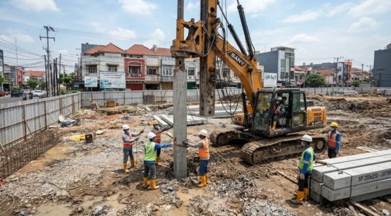 Fondasi Tiang Pancang untuk Kawasan Industri