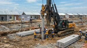 Tiang Pancang untuk Perumahan Subsidi